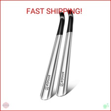 ZOMAKE Shoe Horn Long Handle for Seniors Men Women,Metal Long Shoehorn Boot Horn