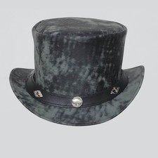 Handmade Leather Top Hat Hand-Unisex Fantasy Steampunk Headwear, Steampunk Cos