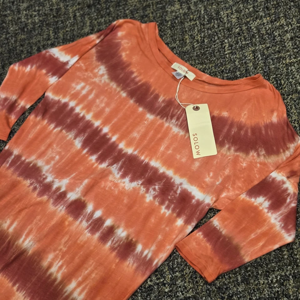 SOLOW NUEVO CON ETIQUETAS Túnica Tie-Dye Rosa y Magenta Talla Xs Foto 2 de 4