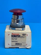 Furnas 52PA2A2 Oil-Tight 2 Position  Push-Pull Operator Maintained Metal Red
