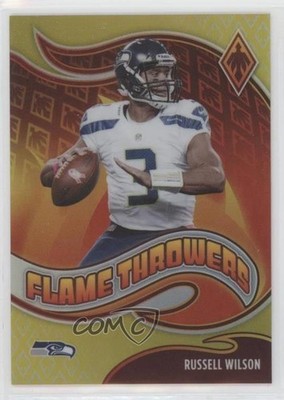 2021 Panini Phoenix Flame Throwers Yellow /75 Russell Wilson #FT-14 i5f
