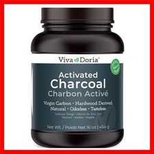 Virgin Activated Charcoal Powder, Hardwood Derived, Food Grade, 16 Oz 1 Pound