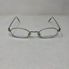 CALVIN KLEIN 149 542 45-20-145 MATTE SILVER ITALY EYEGLASSES L59