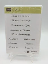 Stampin Up Cling Stamp Set ~ Loving Thoughts