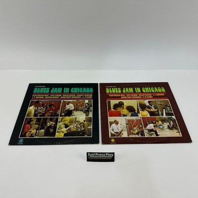 Blues Jam In Chicago Volumes 1 & 2 12'' Vinyl LP Records 1969 & 1970 V-Ex