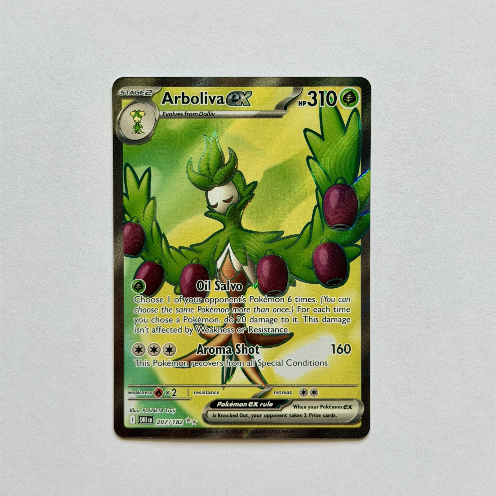 Pokemon Arboliva ex Sv10: Destined Rivals 207/182 Holo Full Art UR EN 310HP