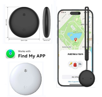 Smart Tag Bluetooth per iOS Find My Wo Ist Schlüsselfinder, Gepäck AIRTag*