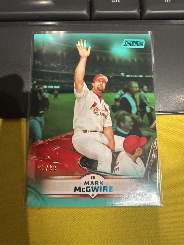 2025 Topps Stadium Club - Mark McGwire #15 Turquoise Foil /99