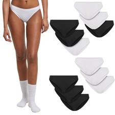 Urban Classics Ladies Rip Slip 3-Pack Women's Underwear Slips Panties New