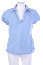 H&M Kurzarm-Bluse Streifen M blau #5790
