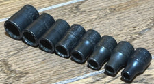 Snap On Tools 316 - 716 Sae 14 Drive Shallow Socket Set 12 Point Lot