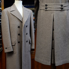Wool Men Overcoats with Belt Double Breasted Business Winter Men Long Coats