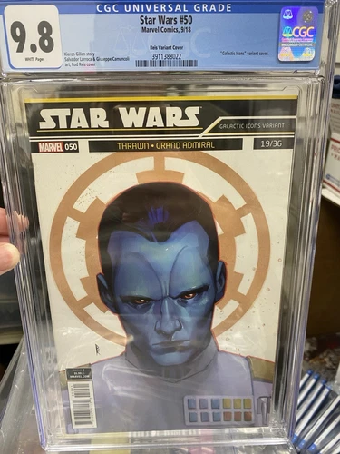 Star Wars #50 9/18 CGC 9.8  Reis Galactic Icons Thrawn Variant Clean NICE