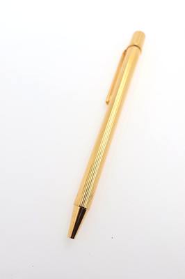Cartier Must de Cartier textured gold finish ballpoint pen | eBay