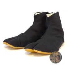 RIKIO F5MSP Festival Tabi Shoes Black 26cm Cushioned Magic Closure New