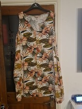 Ladies Next Linen Blend Sundress Size 22 Petite