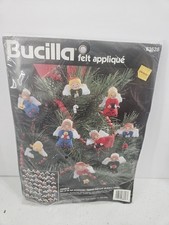 Angels Kit with 50 Bucilla Felt Christmas Ornament Kit 83628 New Unopened