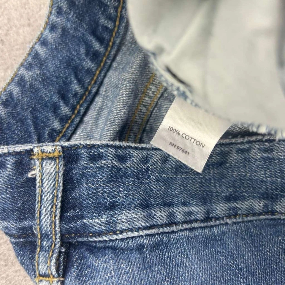 Pantalones de mezclilla para mujer Jill 10 azules frente plano novio pierna recta Foto 4 de 4