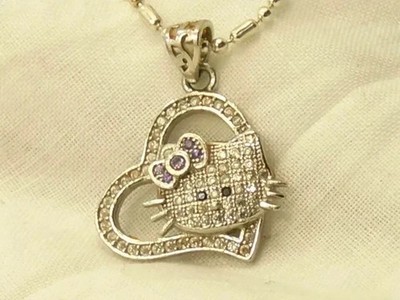 Real Moissanite 2Ct Round Cut Women's Pendant Chain 14K White Gold Plated Silver