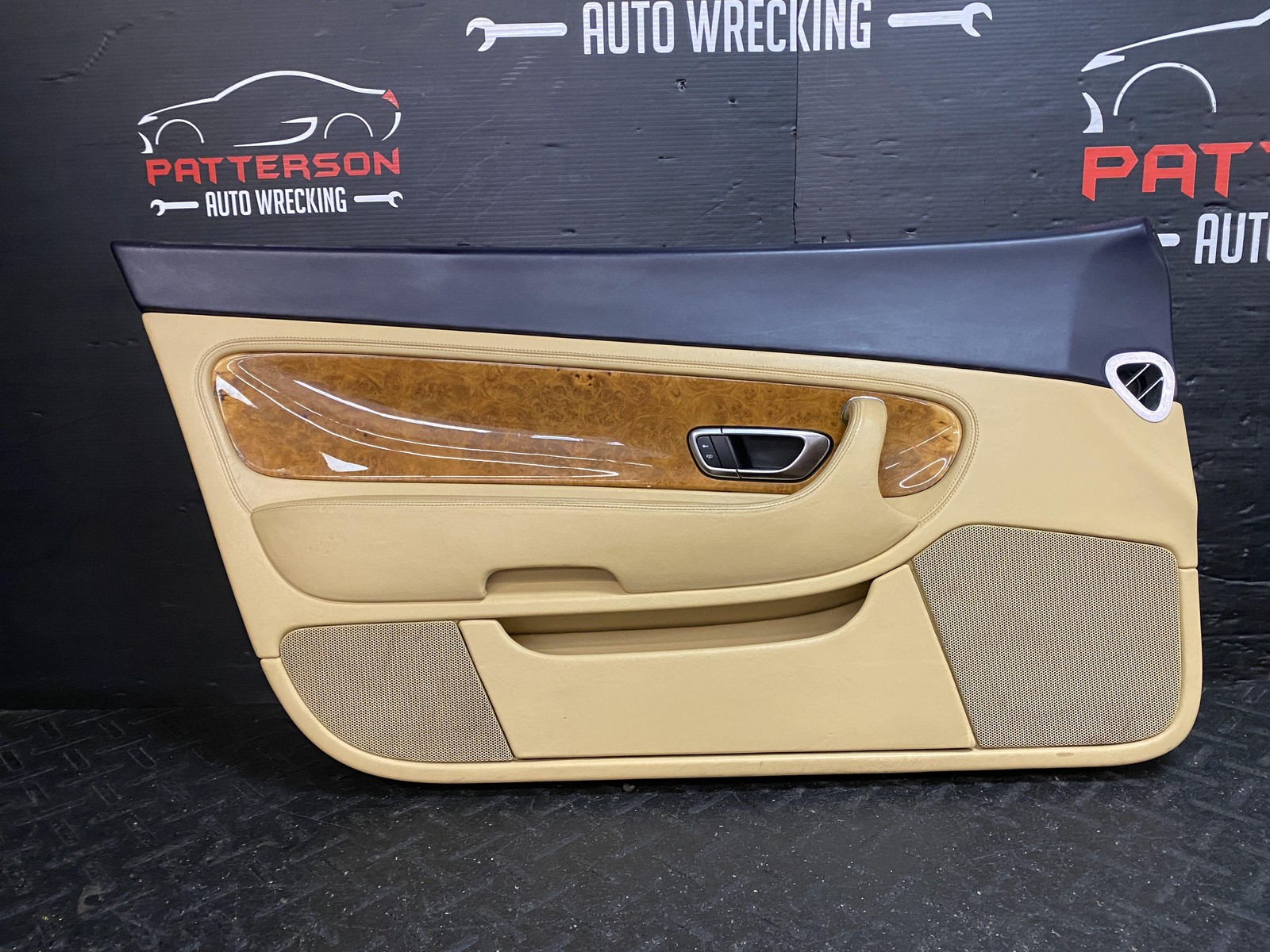 03-11 BENTLEY CONTINENTAL FRONT DRIVER LEFT INSIDE DOOR TRIM PANEL 3W0819869A