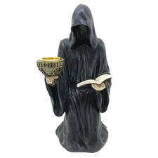 Kerzenhalter Reaper Tod Gothic Figur Grusel Halloween Fantasy Sensemann
