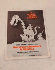 ONE OF OUR DINOSAURS ARE MISSING DISNEY PRESS BOOK MOVIE CAMPAIGN VINTAGE