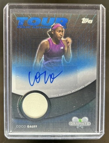 2026 Topps Graphite Tennis Blue Refractor Coco Gauff #TRA-CGF