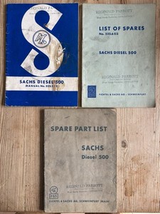 Sachs Diesel Handschaltung und Ersatzteilkataloge. 522.2 E E/2 E/2