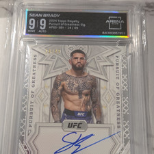 Topps 2024 Royalty UFC Pursuit of Greatness Autograph Sean Brady #PGS-SBY /49
