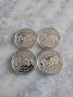 Stagecoach Get Out Of Dodge 1 Oz .999 Silver Round Lot Of 4