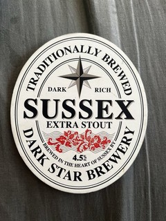 Dark Star Brewery Sussex Extra Stout Beer Clip