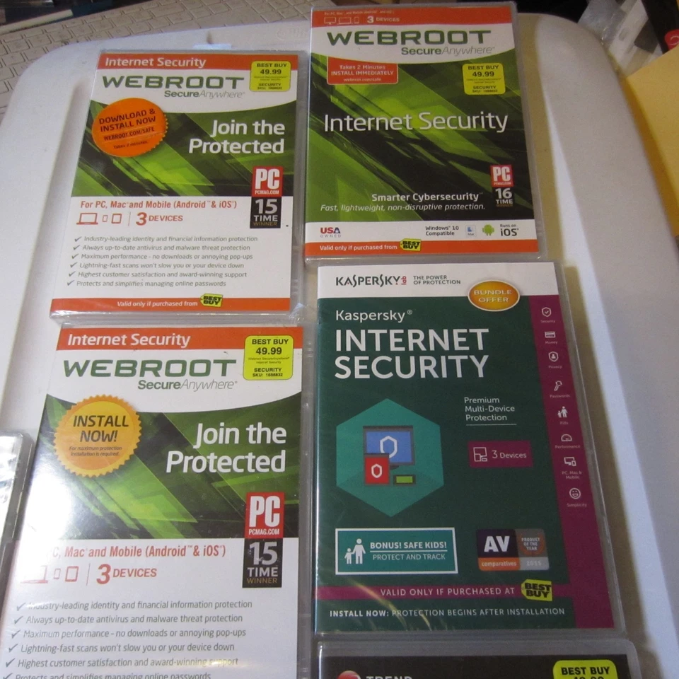 Webroot/ Trend / Internet Security lot of 7 Brand New Sealed - Image 2 of 4