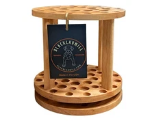 Rotating Paint Brush Holder - Handmade Paint Brush Holder Rotating Art Supply...