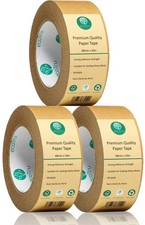 ecotru Ultra Strong Kraft Paper Packing Tape, Heavy 2 Inch x 55 Yards, Brown