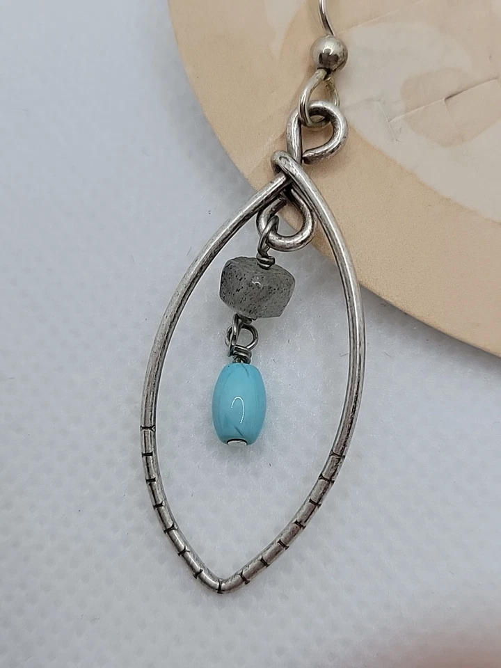 Brighton Azul Earrings Silver Tone Southwest Style - Image 3 of 3