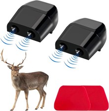 2 PCS Deer Whistles for Car, Automotive Deer Warning Whistle Devices,Black