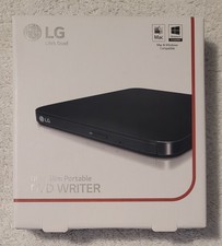 LG Ultra Slim Portable Dvd Writer SP80NB80 For Mac  Windows New