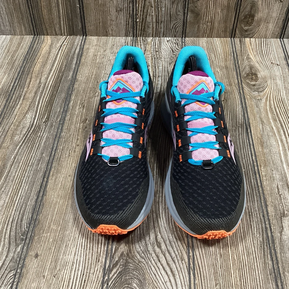 Saucony Womens Canyon TR S10583-25 Trail Running Shoes Future Black Orange US 10 - Image 2 of 4