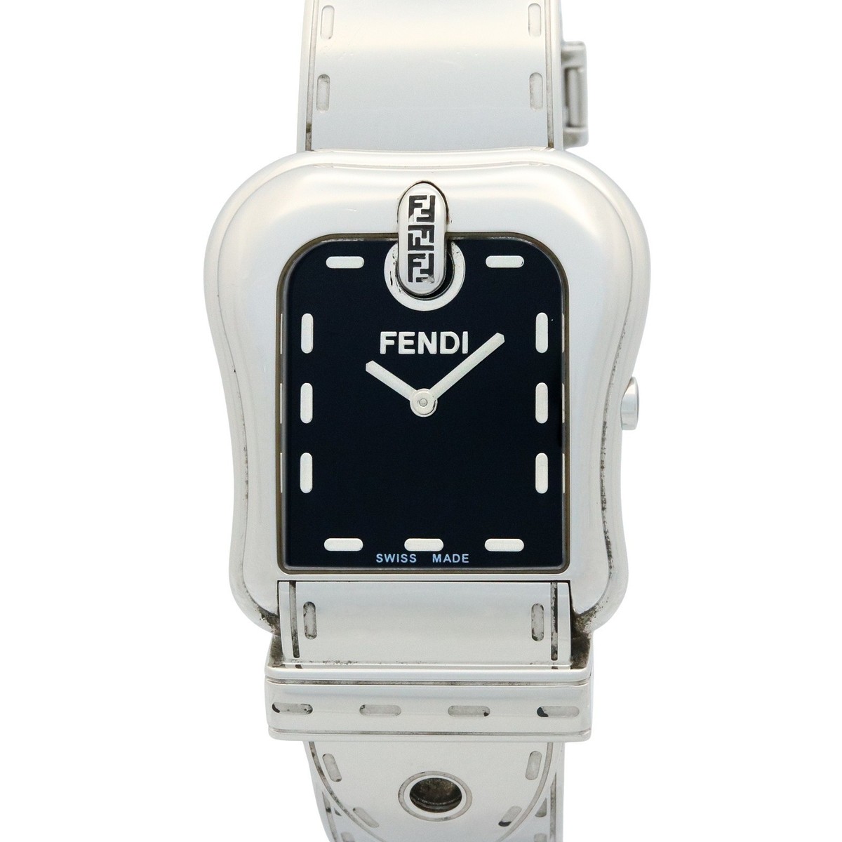 FENDI Buckle motif Wrist Watch 3800G Quartz Stainless Steel Used