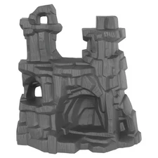 TimMee Battle Mountain Scenery-Dark Gray Figure Display & Play Terrain US Made