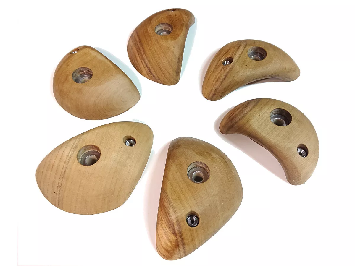Wooden climbing holds deals