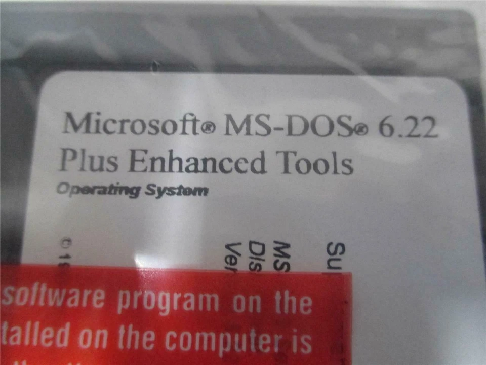MS-DOS 6.22 + ENHANCED TOOLS! NEW!! FULL VERSION!! WOW! FAST FREE SHIPPING!! - Image 2 of 3