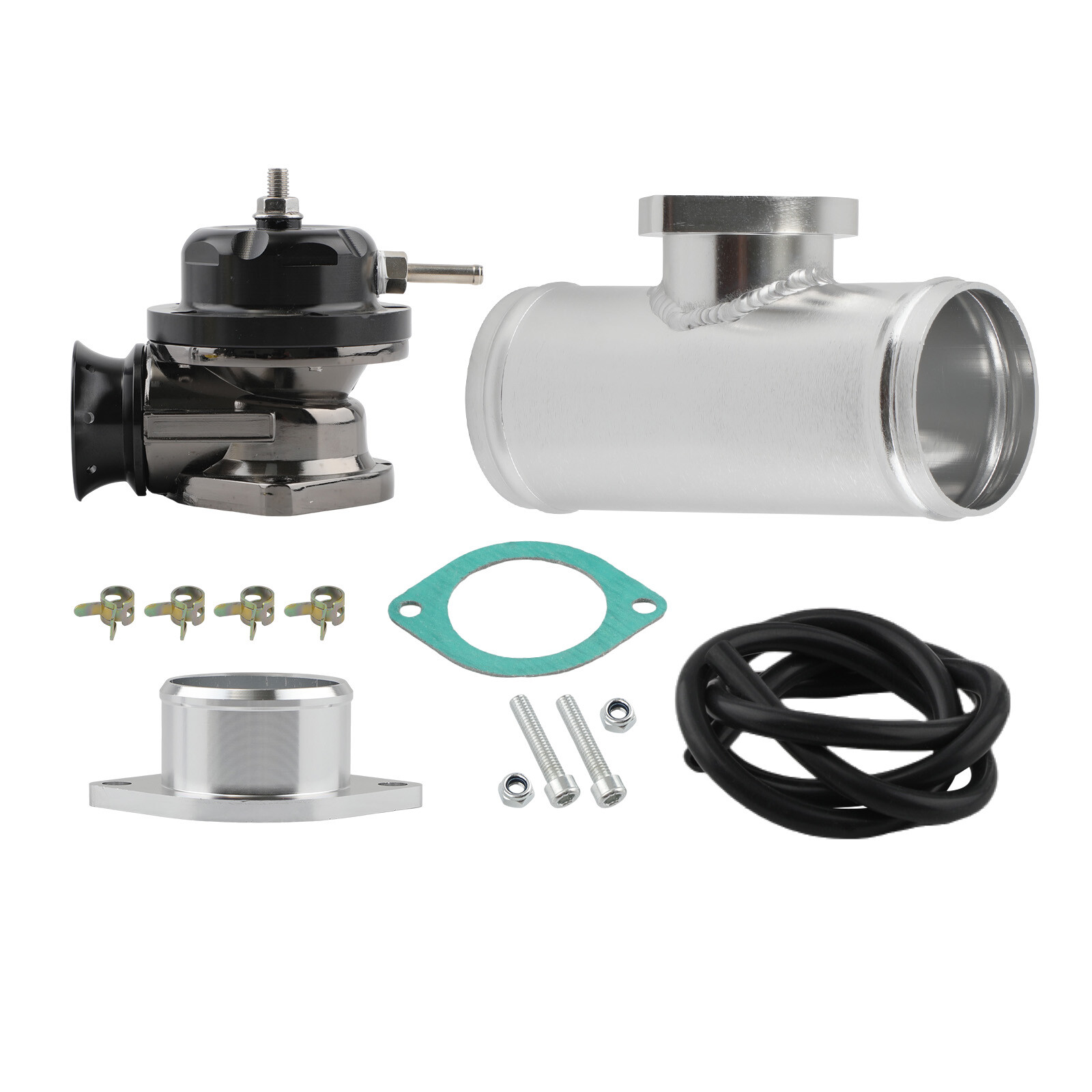 Universal Aluminum Type-RS Turbo Blow Off Valve BOV 2.5in. Flange Tube Pipe Kit
