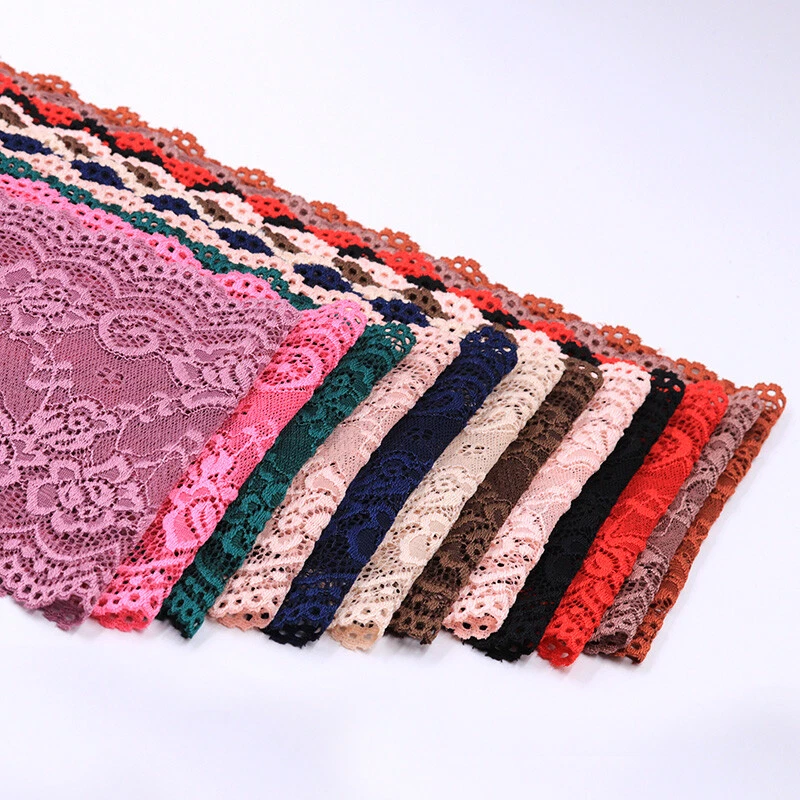 15 см кружевной отделки ткани эластичной ленты DIY Crafts шитья материал черный для платья - Изображение 4 из 4