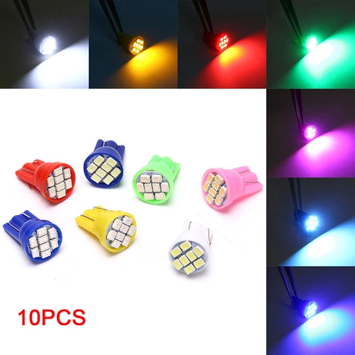 10pcs T10 LED W5W Parking Light Light Céde Bulbe Auto Dash Dashboard Lampes -tz
