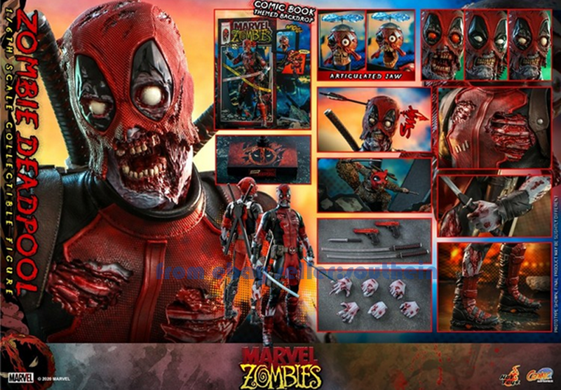 HotToys CMS06 1/6 Marvel Zombie Deadpool Comic Version Action