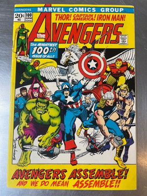 Avengers #100 Marvel 1972 High Grade Bronze Key, Lots of Pics, Check Page Color!