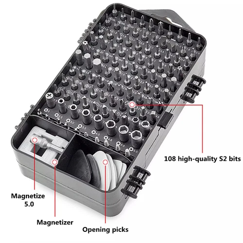 115 in 1 Magnetic Precision Repair Screwdriver Set PC Phone Electronics Tool Kit - Picture 11 of 24