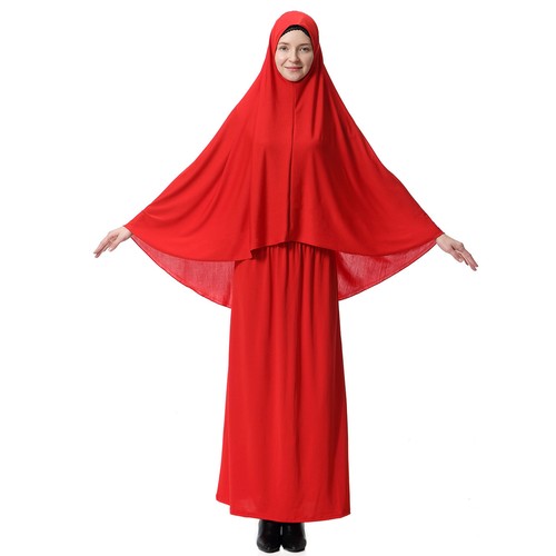 Women's Prayer Set Abaya Caftan Long Dress Arab New Hijab Skirt Islamic Clothing - 第 7/151 張圖片