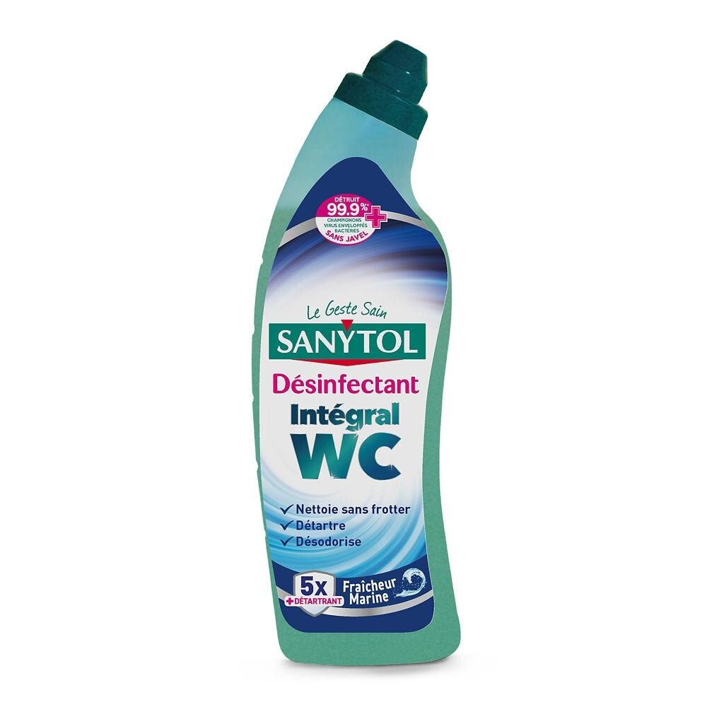 SANYTOL Gel WC désinfectant nettoyant détartrant efficace contre le tartre des WC